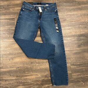 Banana Republic Women's Straight Leg Jeans in Dark Blue